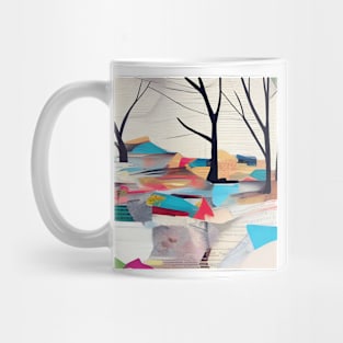 Winter Landscape Collage Mug